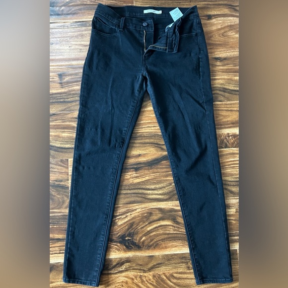 Levi’s 710 Super Skinny Black Jeans- Size 30 - Picture 3 of 4